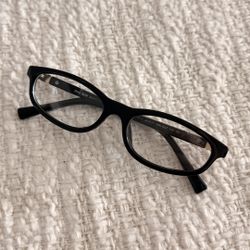 Miu Miu Black Rectangular Eyeglasses – Brand New