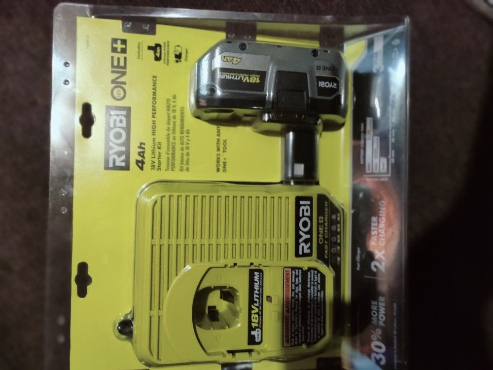 Ryobi One+ 4ah 18v Lithium High 