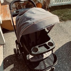 Graco Stroller - pink & gray