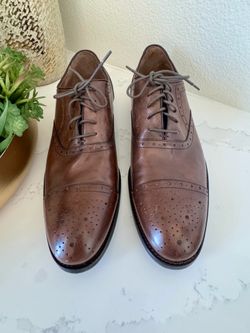 Men’s Shoes - Johnston and Murphy Size 12 Conrad Leather 2.0 Cap Toe Broque Detail Oxfords. NEW!