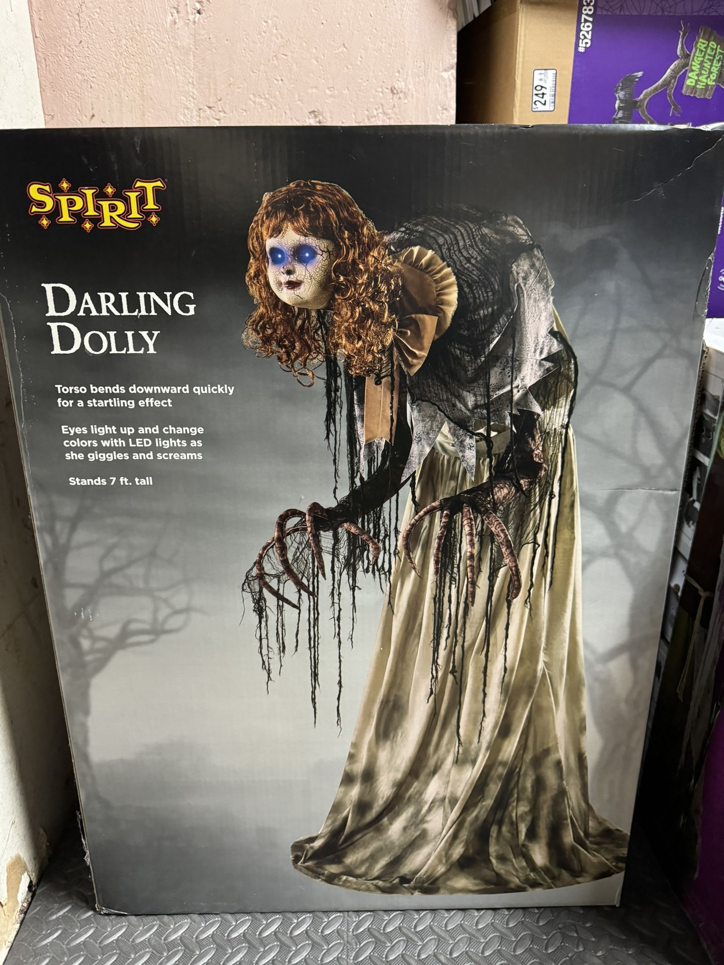 Spirit Halloween Creepy Doll animatronic decoration Props BRAND NEW