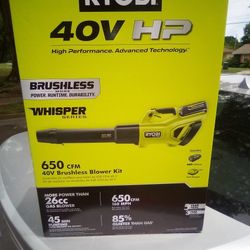 RYOBI 40VHP Brushless Blower Kit