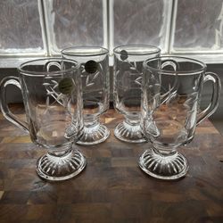 Set of 4 Vintage And Rush Coffee Mugs