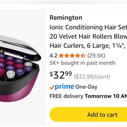 Open Box Remington Full Size Set Heated Rollers 