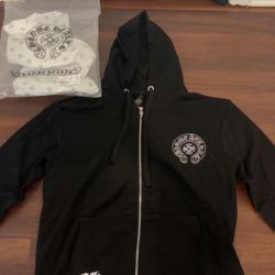 Chrome Hearts Men’s Horseshoe Zip-Up Hoodie