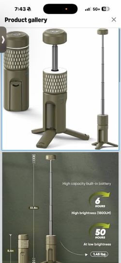 Portable Telescoping LED Camping Lantern