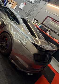 OEM trunk:after market wing