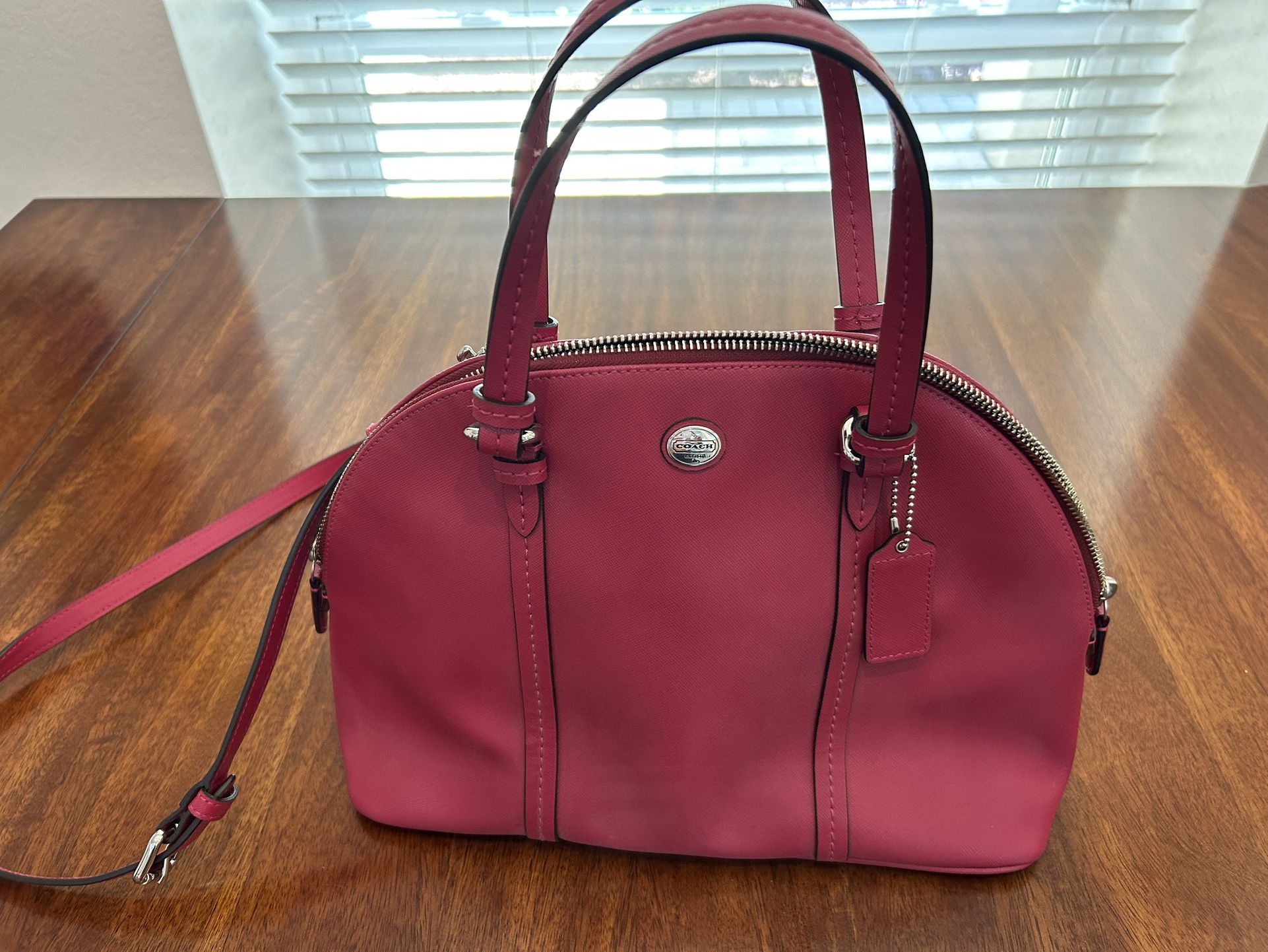 Coach leather handbag