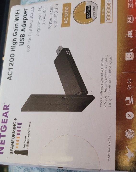 Netgear AC1200 High Gain Wifi Usb Adapter