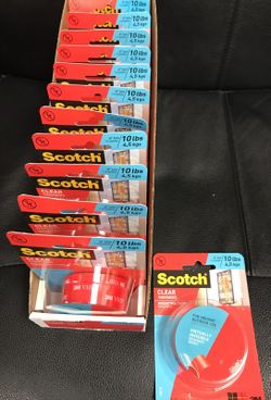 Scotch Brand Two Sided Clear Tape (19 unopened Rolls) only $40.00 for All!