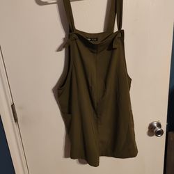 Green romper/overalls