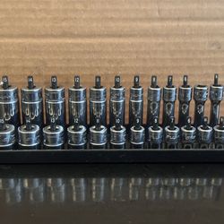 Snap-on Tools 24 pc 1/4" Drive 6-Point Metric Socket Essential Set (5-15 mm)