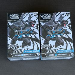 Black Bolt Booster Bundles(2): Pokemon TCG