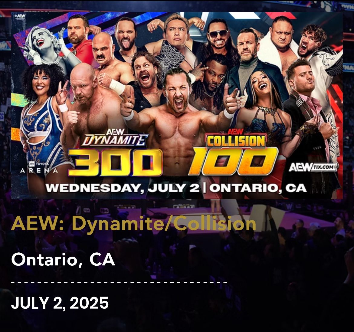 AEW Dynamite/Collision Tickets Ontario
