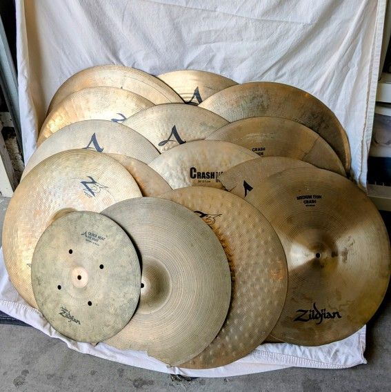 Zildjian Many Cracked/Broken Rides & Crashes