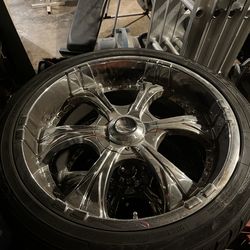 22 inch rims with low pro tires