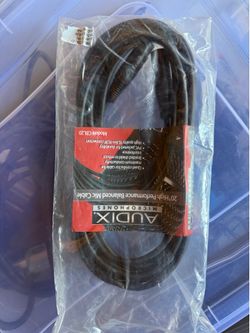 🎤 Audix CBL20 20ft High Performance Balanced XLR Microphone Cable (Brand New) 🎼
