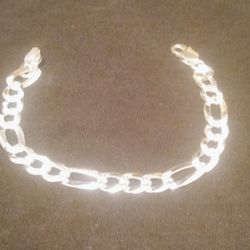 925 Italy Silver Diamond Cut Bracelet 