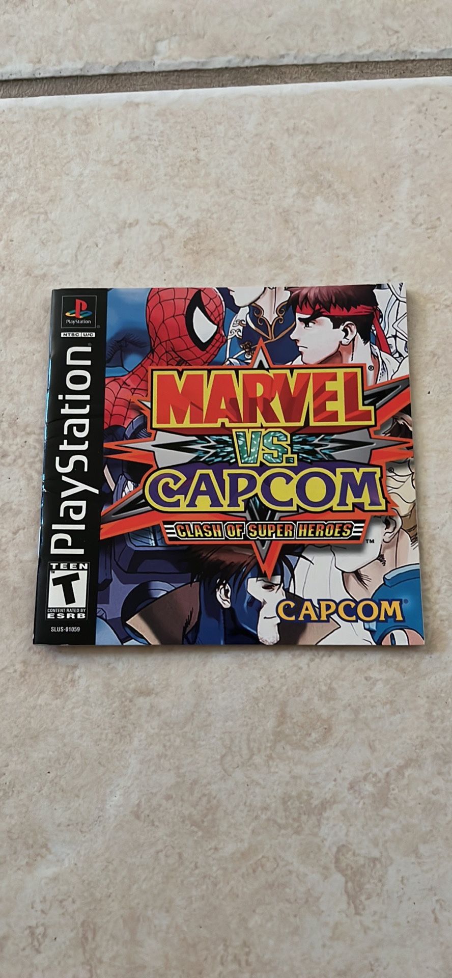 Marvel VS. Capcom Clash Of Super Heroes Instruction Manual Only - PS1
