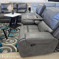 2PC-LIVING-ROOM-SET-RECLINERS ✅ Delivery available ✅ Financing Options Available!✔️✨️No Credit Needed✔️✨️$0 Or $50 Down Payment✨️