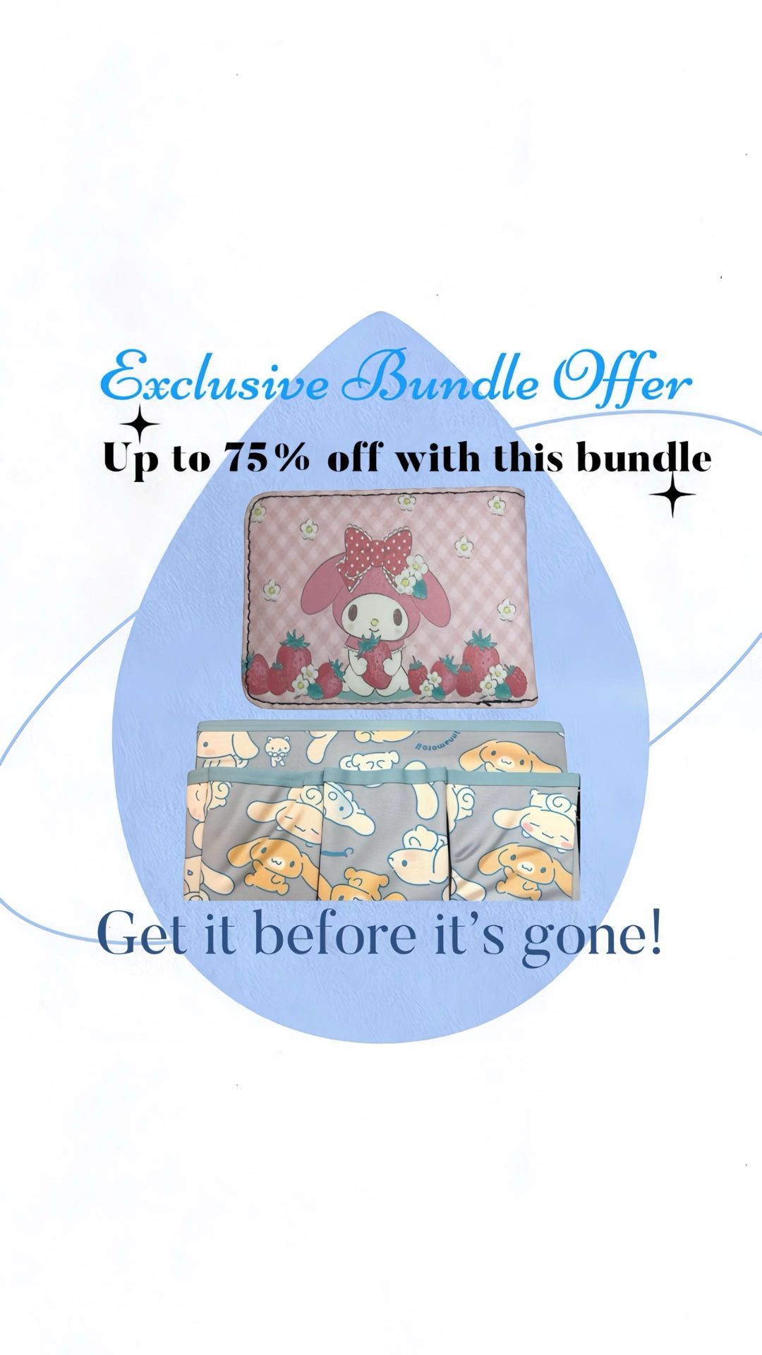 🌸 Cinnamoroll & My Melody Kawaii Bundle! 🌸 Add a splash of Sanrio magic to your life with this adorable set! 