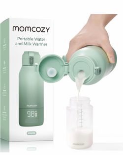 Momcozy Portable Bottle Warmer for Travel – Dual Heating Modes for Breast Milk & Water,