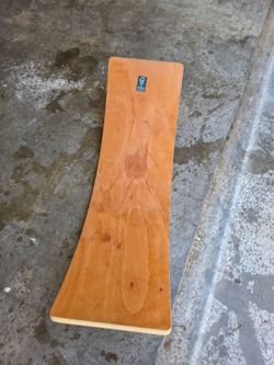 wooden wobble board