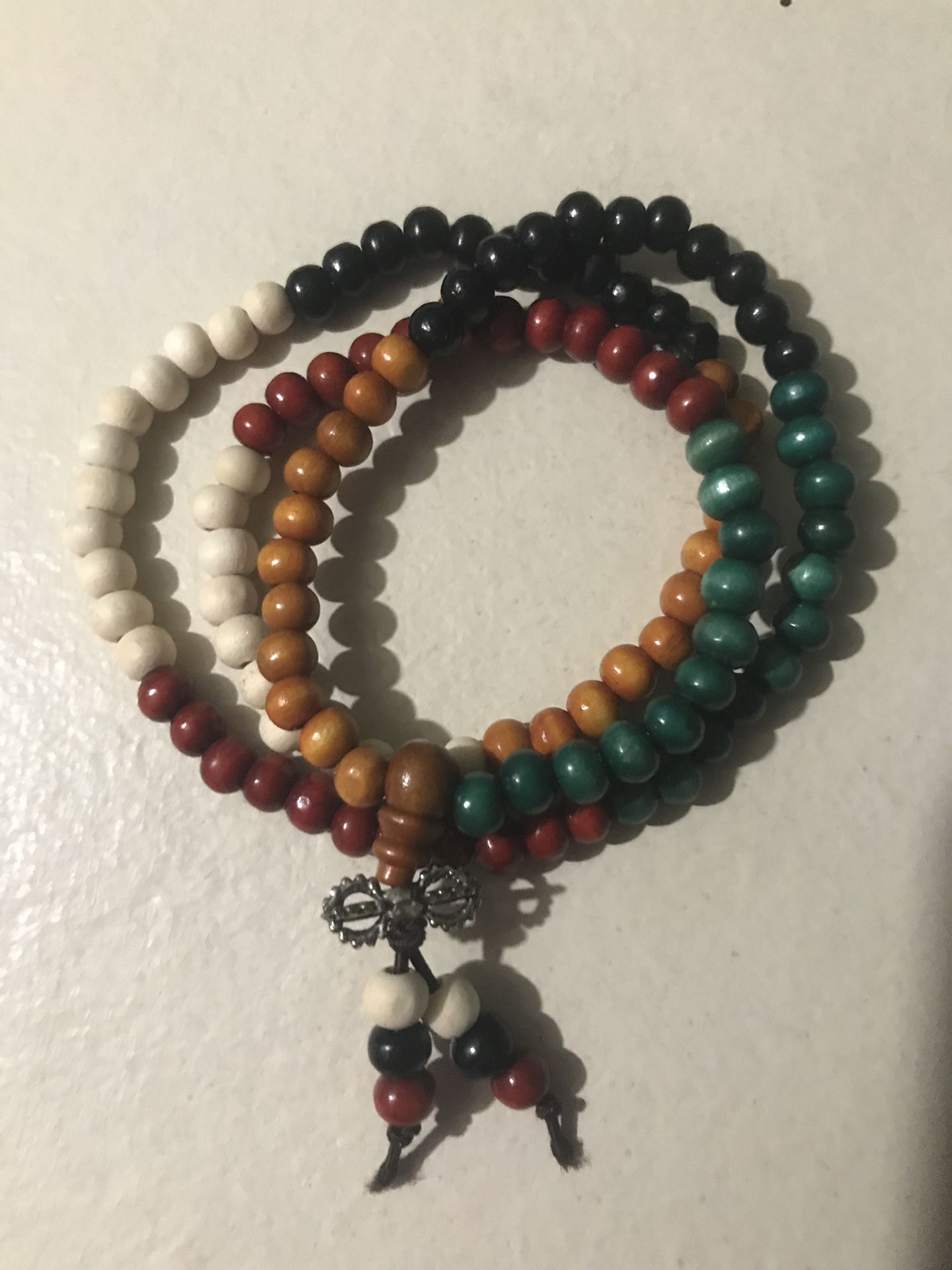 Multicolored mala beads/meditation prayer beads