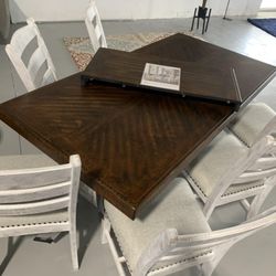 Ashley 7 Pcs Dinings Sets Tables and 6 Chairs Finance and Delivery Available Valebeck 