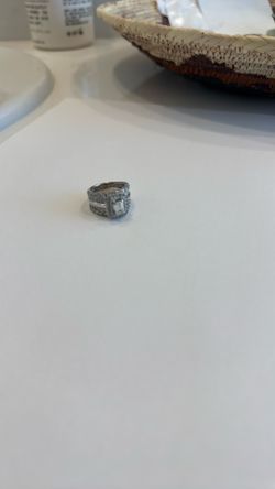Wedding ring with two wedding bands attached
