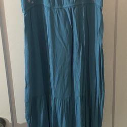 NWT Beautiful Aqua Blue spaghetti strap BOHO/Maxi sun dress