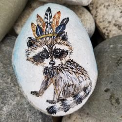 Painted Rocks Racoon