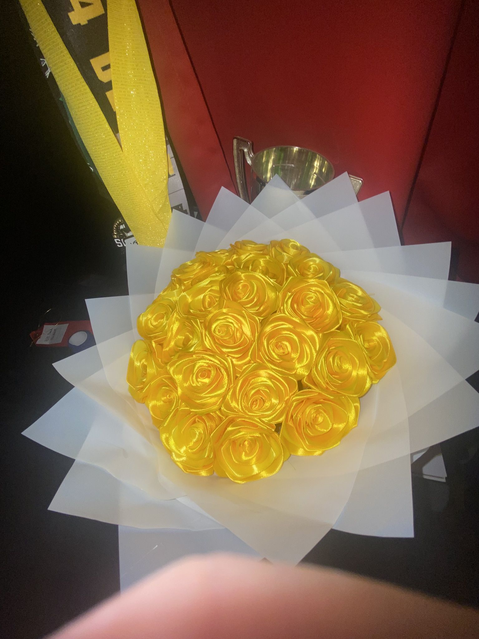 Enternal Flowers Made Of Ribbon