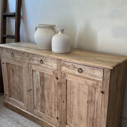 Antique solid oak sideboard