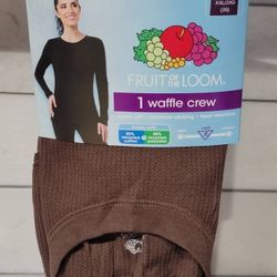 Women's Waffle Crew Thermal Tops $7 each (Two Available in Size Large 12-14 and One Available in Size XXL 20)