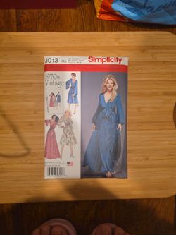 NEW Simplicity 8013 1970s Vintage Dress Sewing Pattern