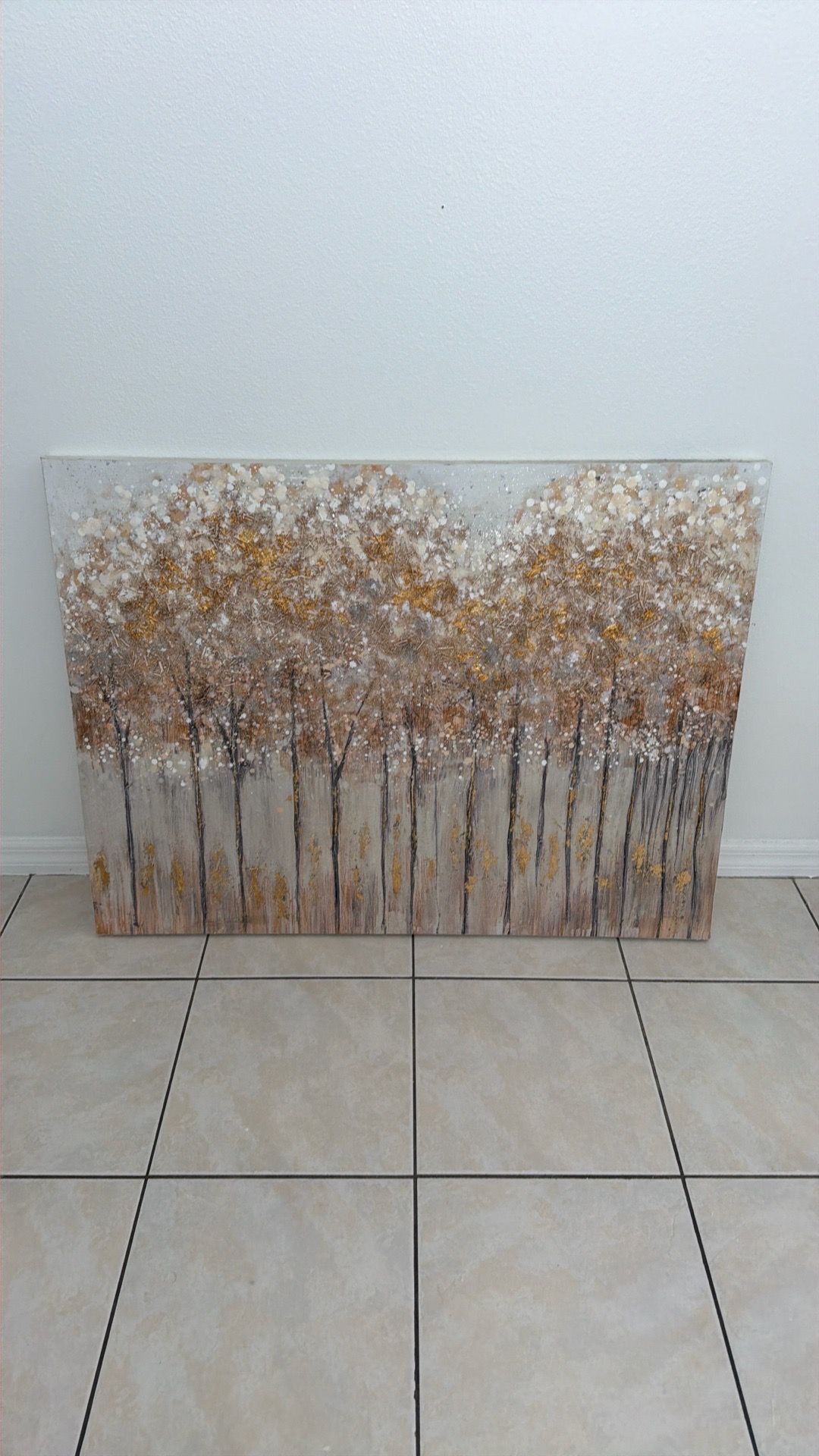 Modern home tree painting
