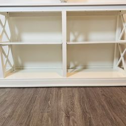 Wood White Console table 