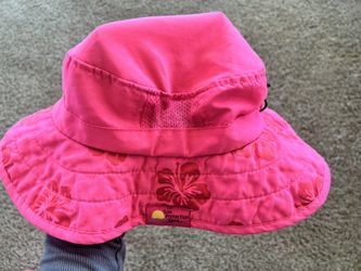Sun Protection Zone Girls 50+ UPF Pink Hibiscus Summer Hat One Size 50-54 Cm