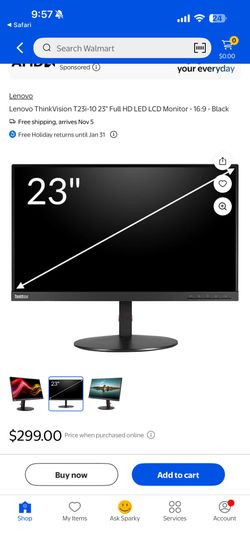 Lenovo Dual Monitor With Stand 