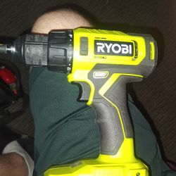 RYOBI DRILL WITH 2 BATTERIES AND CHARGER 