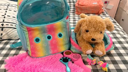 Stuffed pet carrier