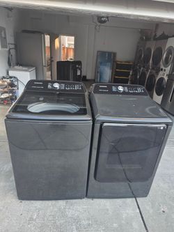 Samsung Topload washer and Gas dryer set
