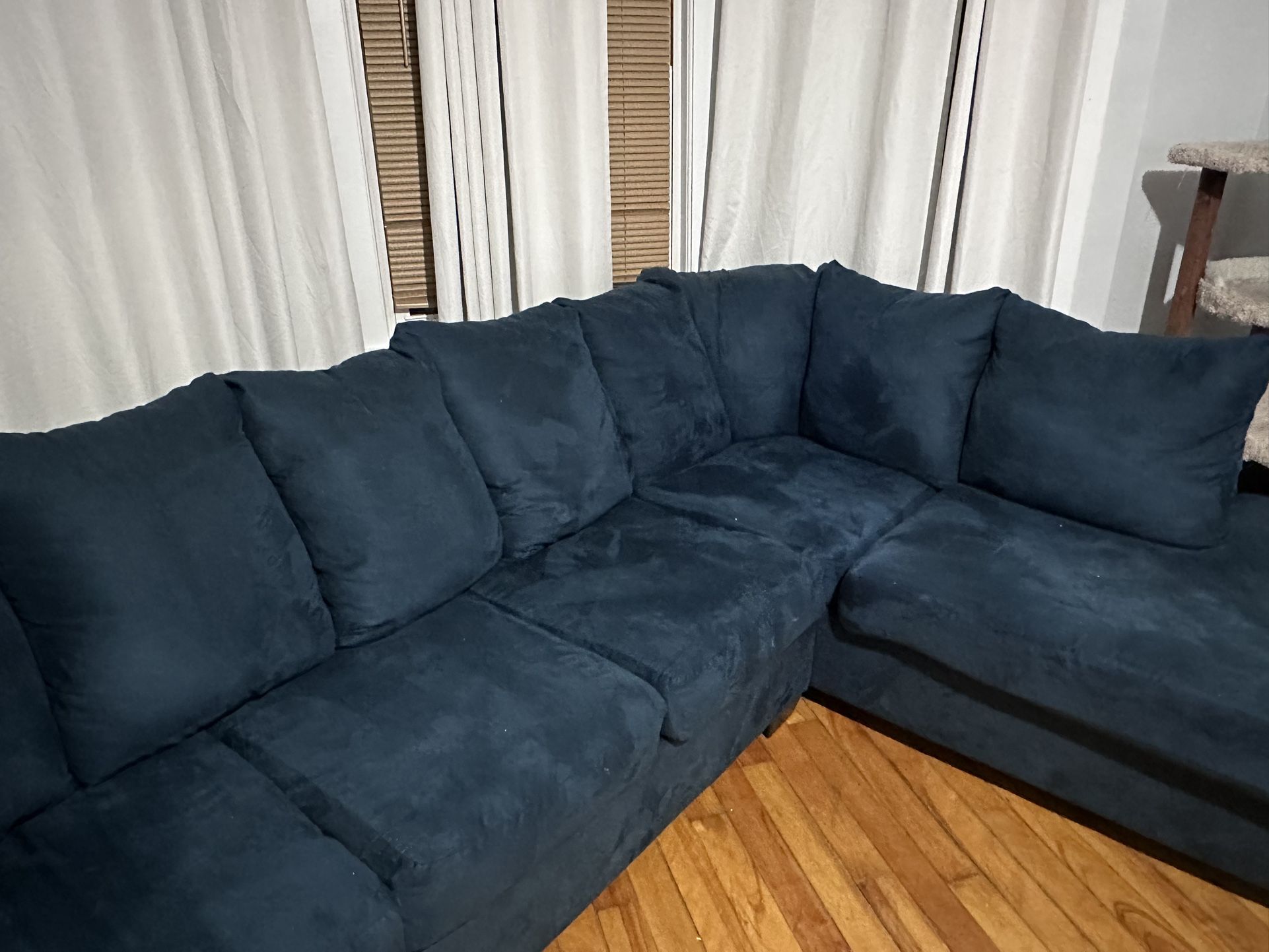 Navy Blue Sectional