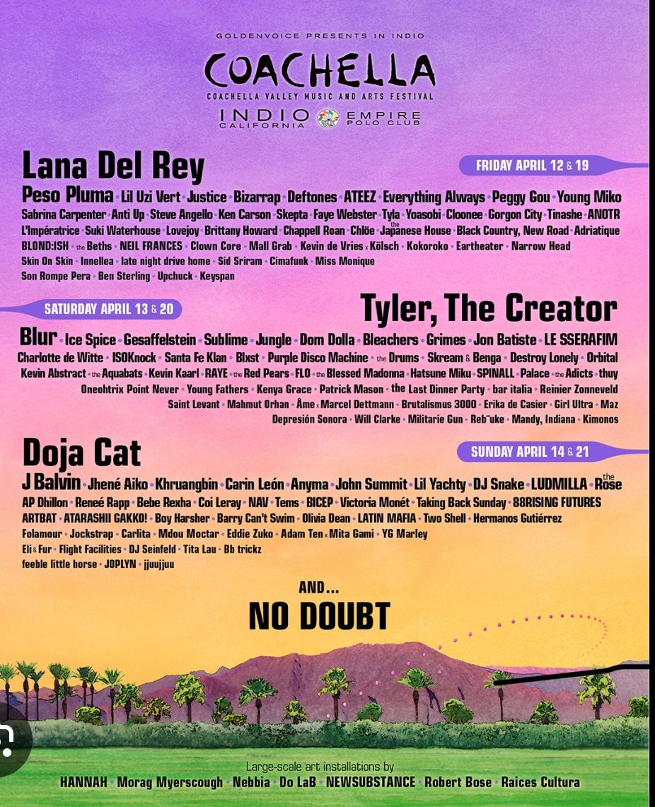 ISO 2 Coachella Weekend 2 Sat/Sun