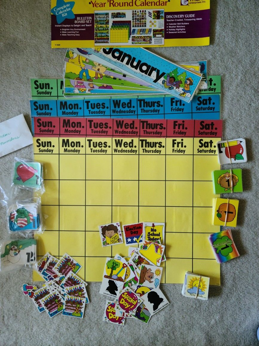 Classroom Year Round Calendar