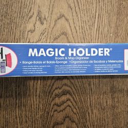 Magic Holder Broom & Mop Organizer – Wall-Mounted Storage Rack with 5 Slots

