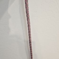 4ft Long Thick Pink And Grey Leash