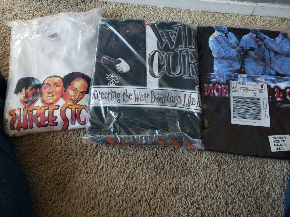 Vintage The Three Stooges Lot Of 3 T Shirt Unise 5Xl