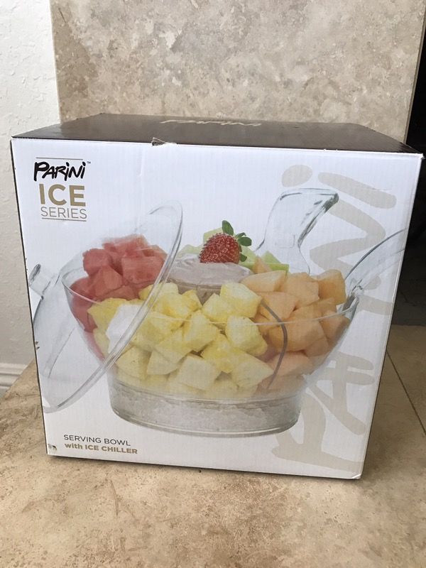 Parini ice series's serving bowl with ice chiller